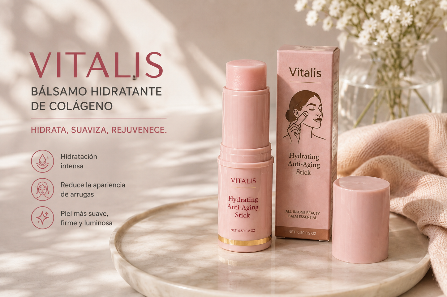 ✨ VITALIS | Bálsamo Hidratante de Colágeno para arrugas VITALIS